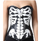Black/White Pu  Overbust  Corset Easto Garments