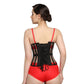 Black Mesh waist reducing longlined underbust corset