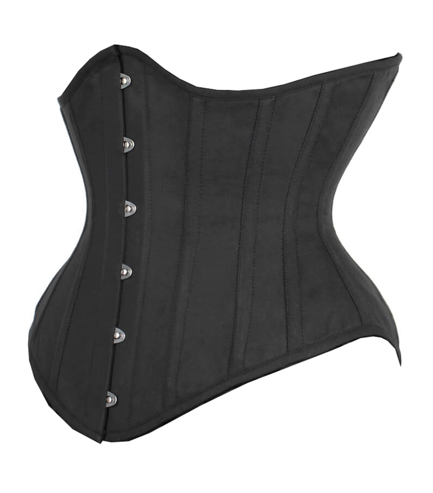 Black Cotton Underbust  Corset