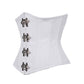 White Waist Reducing Underbust Corset