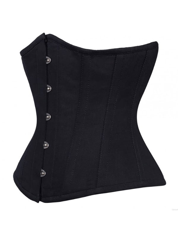 Black waist reducing  underbust corset