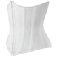 white waist reducing  underbust corset