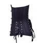 Dark Cross Eyelets Steel Boned Waist Reducing Underbust Corset