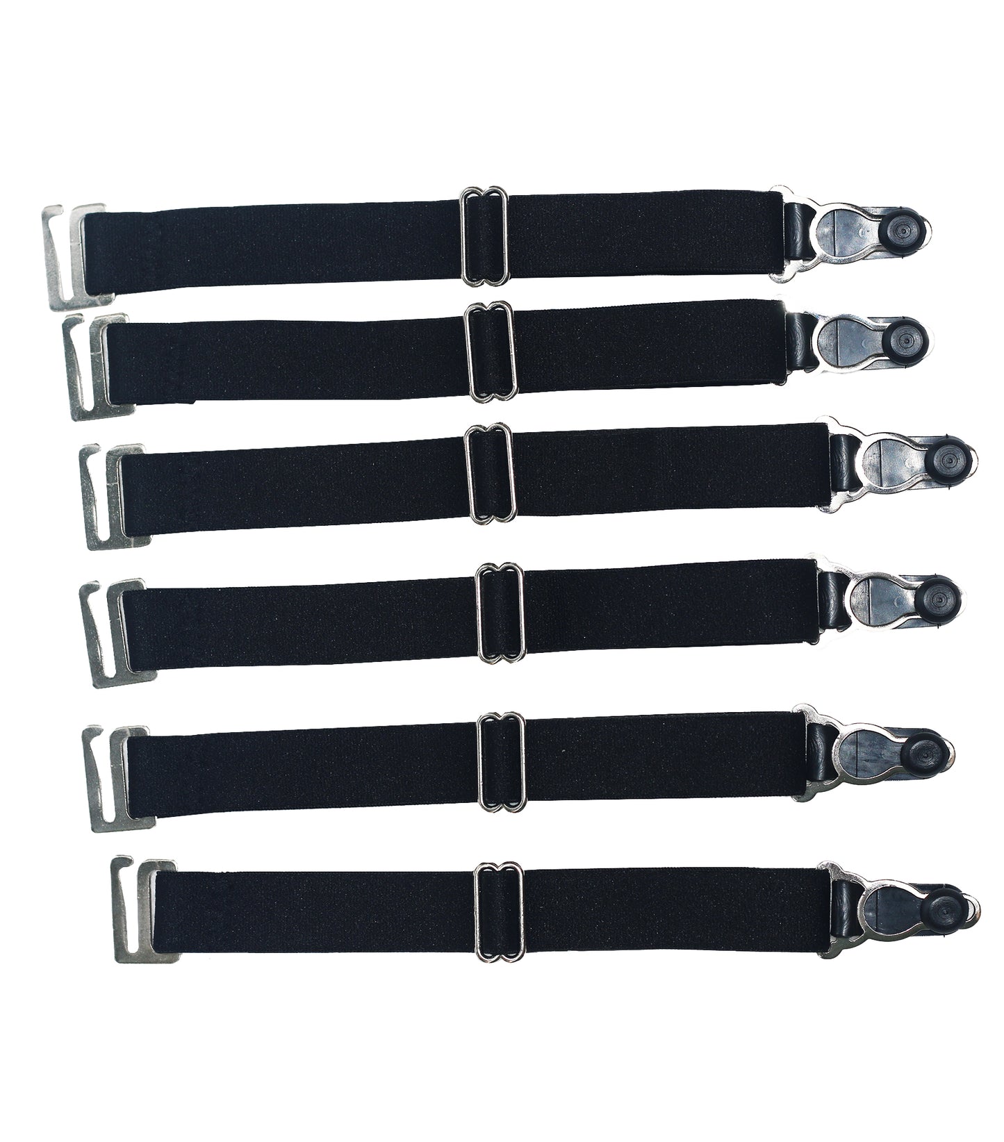 Black Suspender Clips