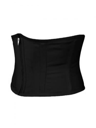 SHORT BLACK COTTON CORSET Easto Garments