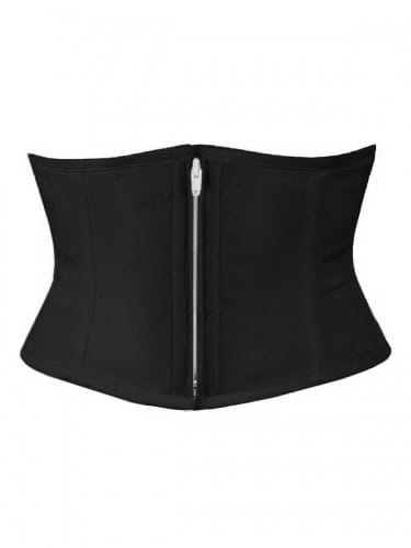 SHORT BLACK COTTON CORSET