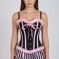 Quintella Black Satin Authentic Overbust Corset Easto Garments