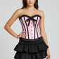 Quintella Black Satin Authentic Overbust Corset Easto Garments