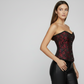 Red Brocade Authentic Overbust Corset