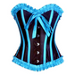 Quintella Black Satin Authentic Overbust Corset Easto Garments
