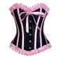 Quintella Black Satin Authentic Overbust Corset Easto Garments
