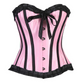 Quintella Black Satin Authentic Overbust Corset Easto Garments