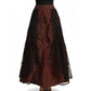 Copper and Black Skirt in Tafta - Wholesale Easto Garments