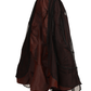 Ruched Copper Renaissance Skirt in Tafta with Cotton Lining - Wholesale (Copy) Easto Garments