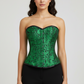 Urania Authentic Overbust Corset Black Green Easto Garments