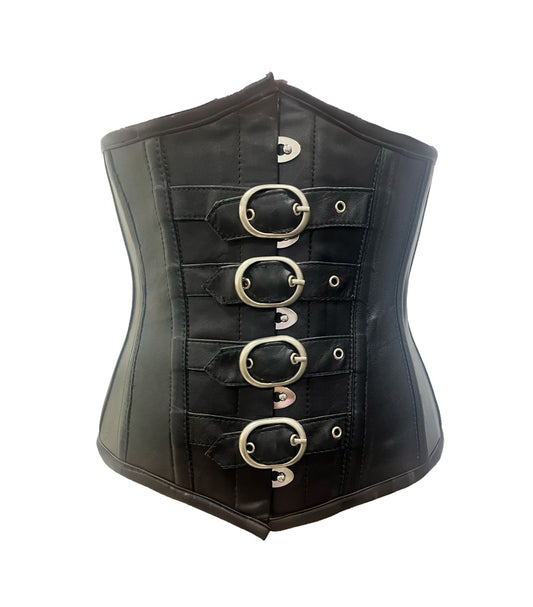 Genuine leather  underbust steel boned corset Easto Garments