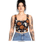 Pumpkin ghost Print Cotton Wholesale Crop Top Easto Garments