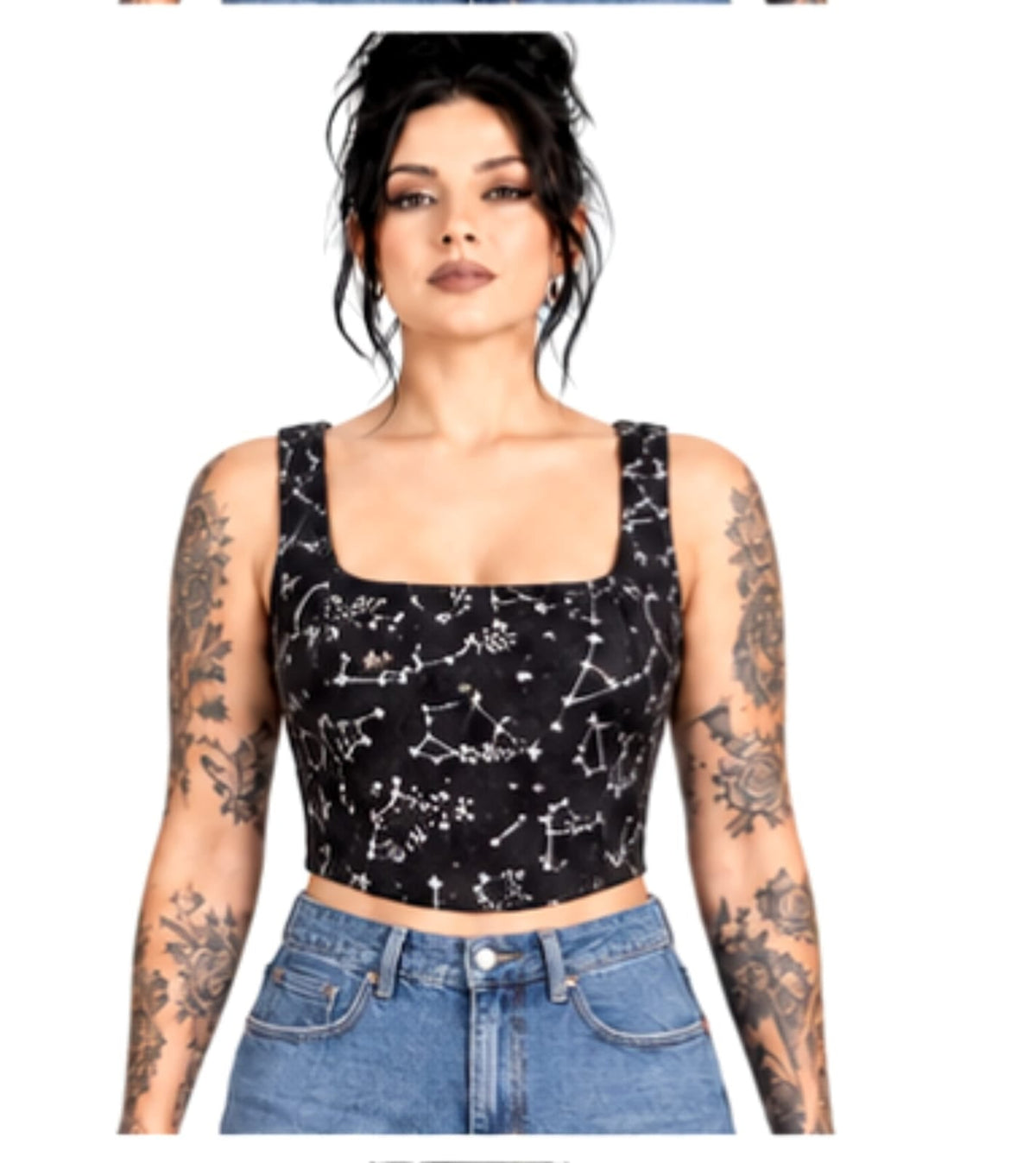 Constellation  Cotton Wholesale Crop Top Easto Garments