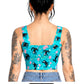 Camille Cat Print Cotton Wholesale Crop Top Easto Garments