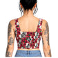Skull Rose Print Cotton Wholesale Crop Top Easto Garments
