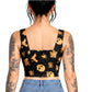 Camille Spider printed Cotton Wholesale Crop Top Easto Garments
