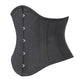 Black Cotton  Waist Reducing Authentic Steel Boned Sexy Underbust Corset Easto Garments