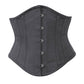 Black Cotton  Waist Reducing Authentic Steel Boned Sexy Underbust Corset Easto Garments