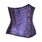 Elisbat Blue Authentic Steel Boned Waist Reducing Underbust Corset Easto Garments