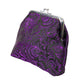 Black Purple Brocade Coin Bag