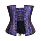 Elisbat Blue Authentic Steel Boned Waist Reducing Underbust Corset Easto Garments