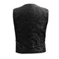 Black Brocade Men's Waist Coat