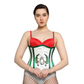 Ghost Embroidered waist reducing  underbust corset