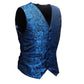 Turquoise Brocade Men's Waist Coat