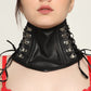 Gothic Black Leather Neck Corset-Choker/Posture Collar