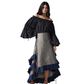 GREY ADJUSTABLE HIGH LOW SKIRT Easto Garments