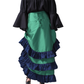 Green ADJUSTABLE HIGH LOW SKIRT Easto Garments