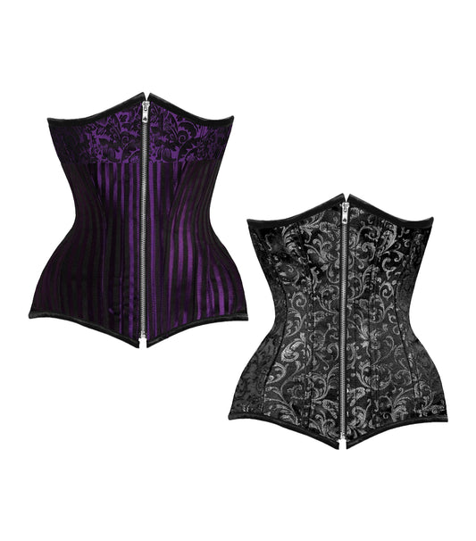 Kamaria Authentic Steel Boned Waist Training Reversible  Underbust Corset Easto Garments