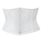 White waist trainer with a zipper on a white background