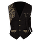 Steampunk's Gear Embroidered Men's Waist Coat