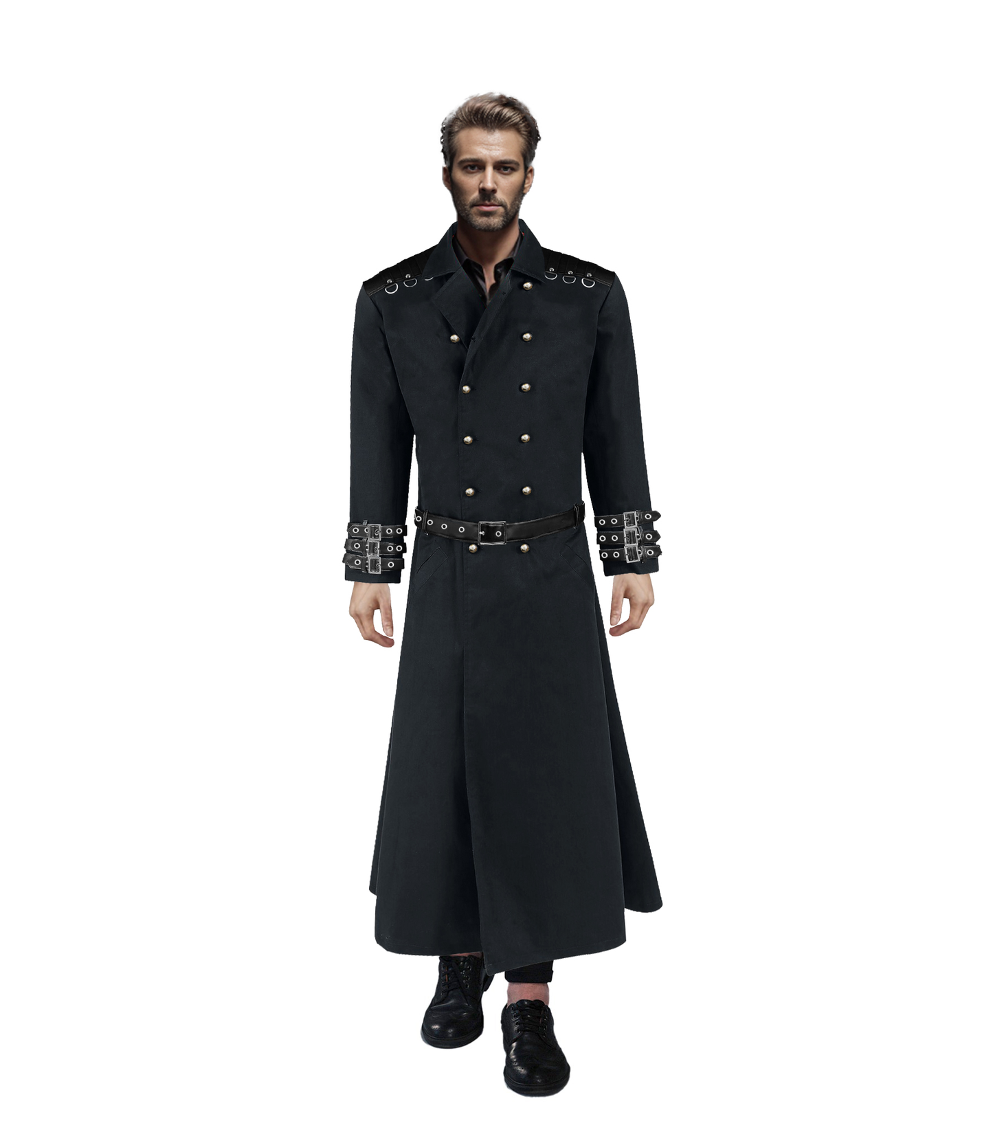 Gothic Black Army Coat - Wholesale