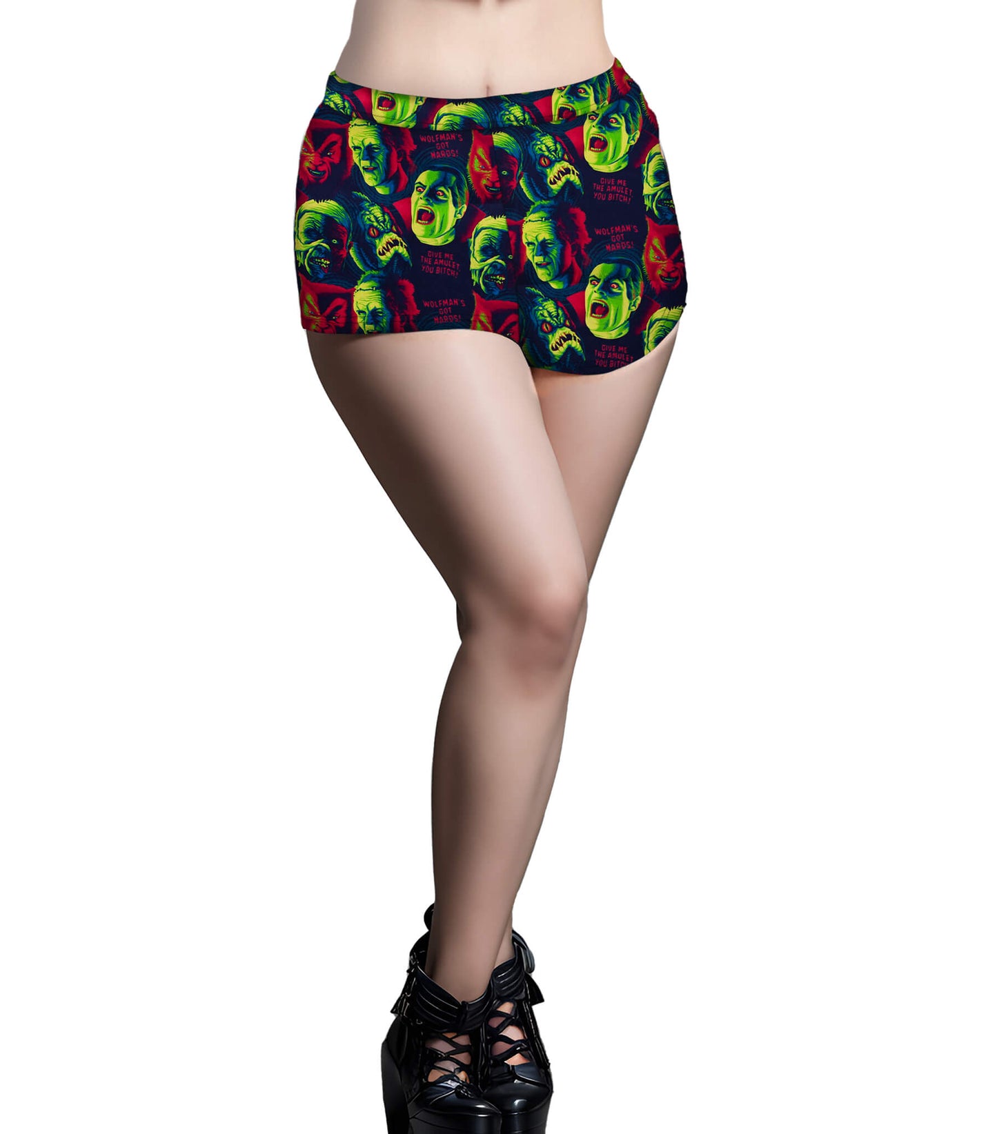 Schwarze, schmal zulaufende Hose „Granya“.