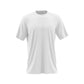 White Men's Round Neck Cotton T-shirt.