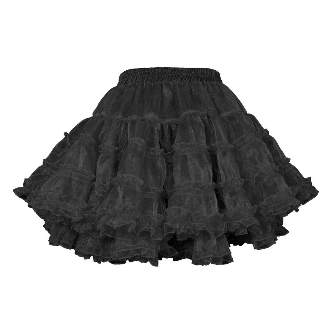 Yemima Heavy Frilled Tutu Skirt Black - Corset Revolution
