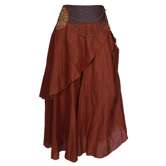 Bushman Coffee Cotton Skirt