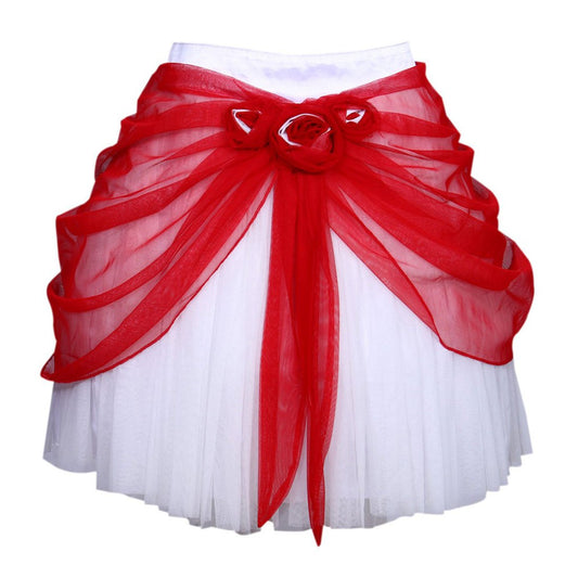 Nawra White Net Theme Skirt - Corset Revolution