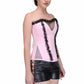 Black_pink Fashion Overbust Corset - Corset Revolution