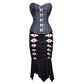 Cadence Gothic Authentic Steel Boned Overbust Corset Dress
