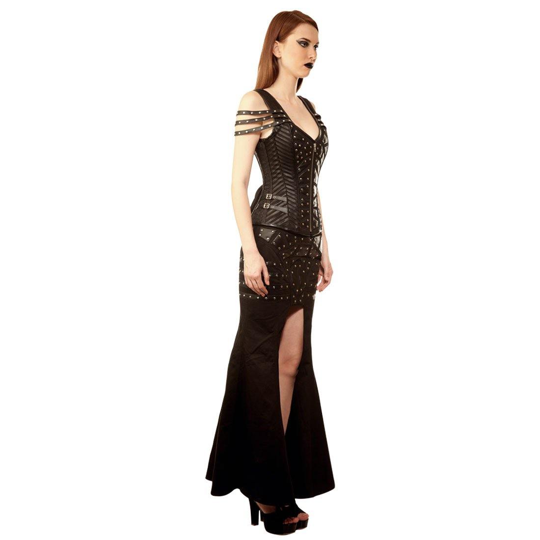 Lyaksandra Gothic Authentic Steel Boned Overbust Corset Dress - Corset Revolution