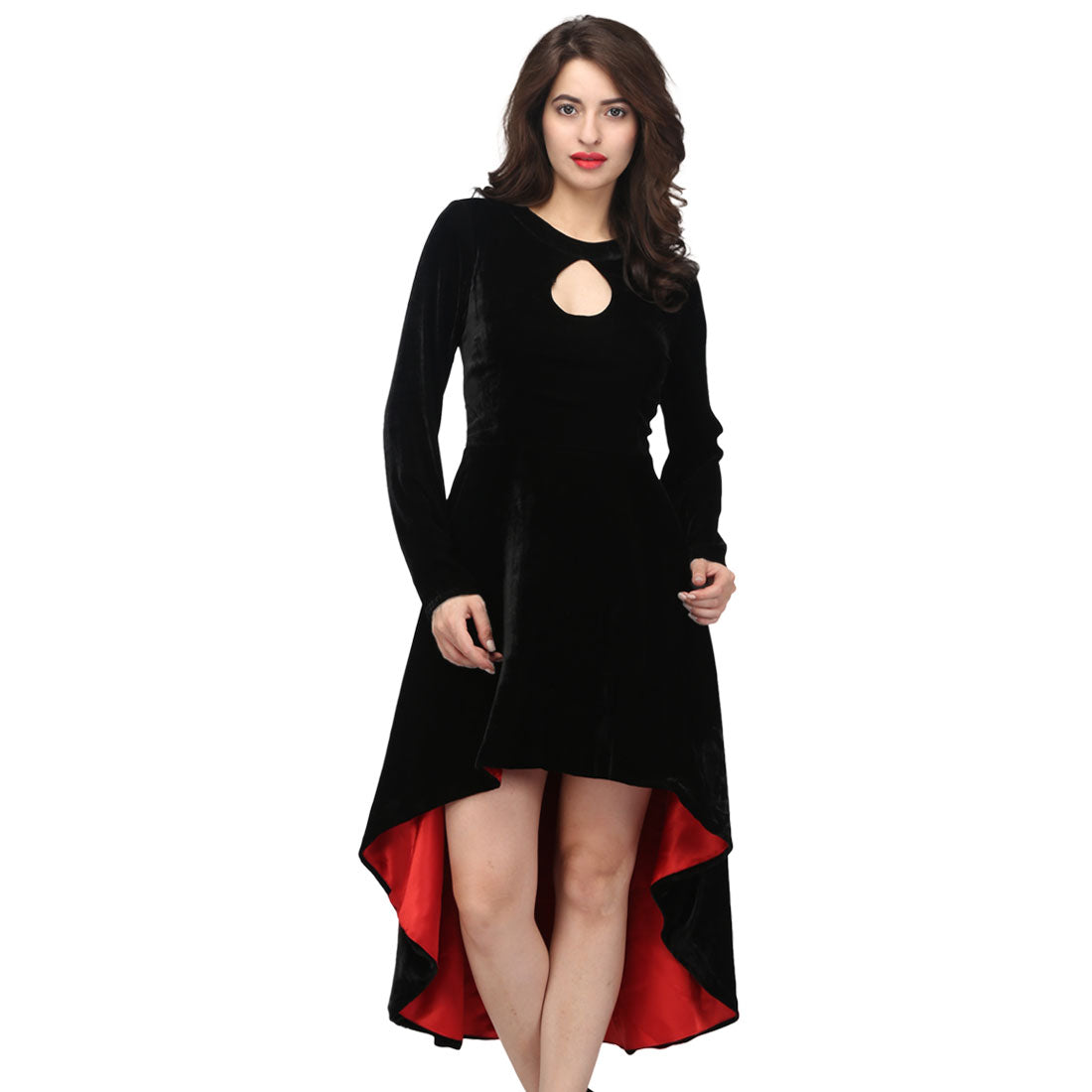 Fabiola Black & Red Gothic Dress - Corset Revolution