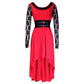 Gisella Black Red Gothic Dress - Corset Revolution